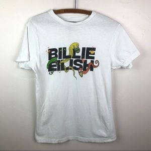 BILLIE EILISH White T Shirt Monster Ghouls - Small